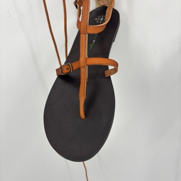 Free People vegan leather gladiator sandals Size 11 - Picture 4 of 9